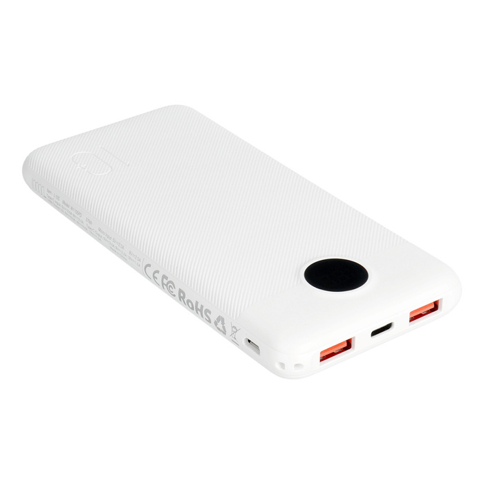 VEGER powerbank 10000 mAh PD QC3.0 2A 20W L10S (W1105PD) biały