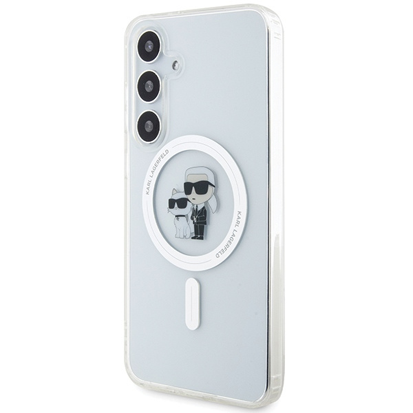 Etui Karl Lagerfeld KLHMS24SHGKCNOT Samsung Galaxy S24 S921 transparent hardcase IML Karl&Choupette MagSafe Case