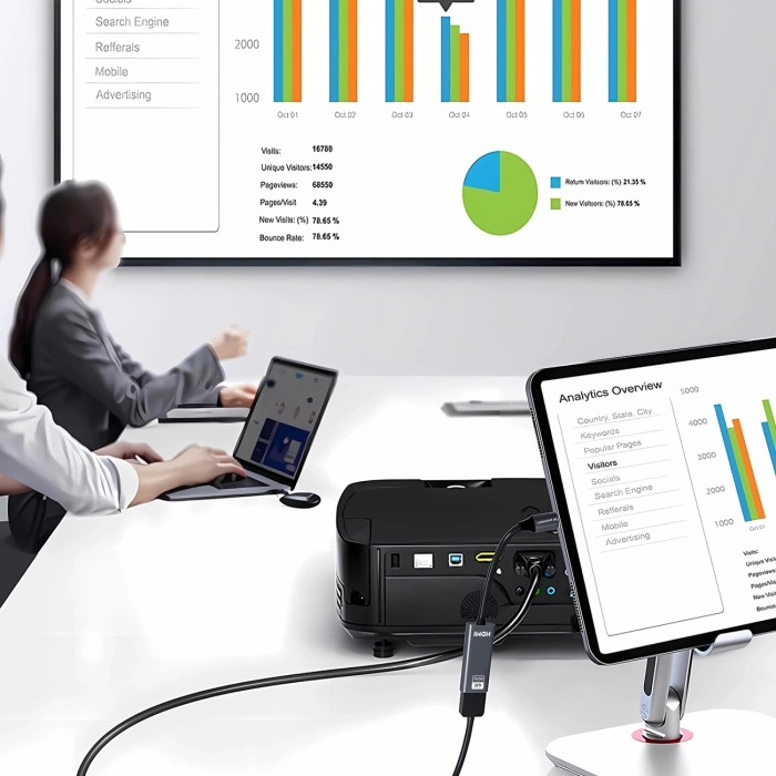 Adapter Wozinsky WACH-01 USB-C - HDMI 4K 60Hz - czarny