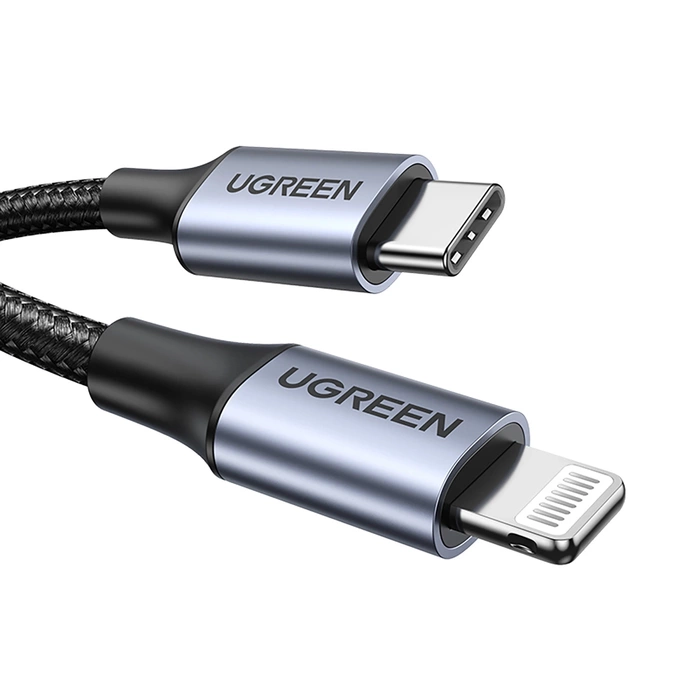 Cable Lightning a USB-C UGREEN PD 3A US304, 1,5m