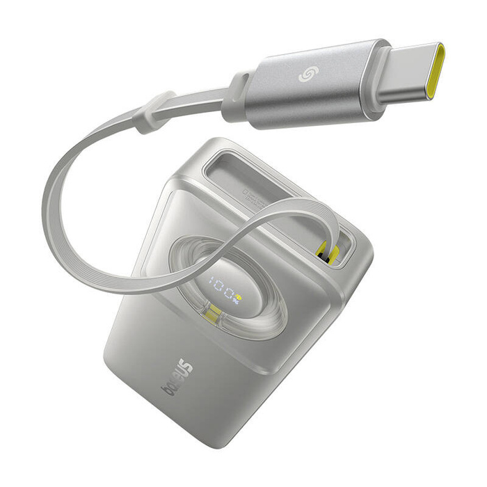Powerbank Baseus OS Free2Pull 10000mAh 30W +kabel (szary)