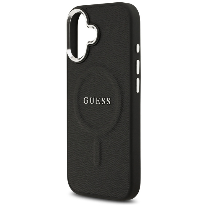 Etui Guess Classic Logo MagSafe do       iPhone 17 czarny