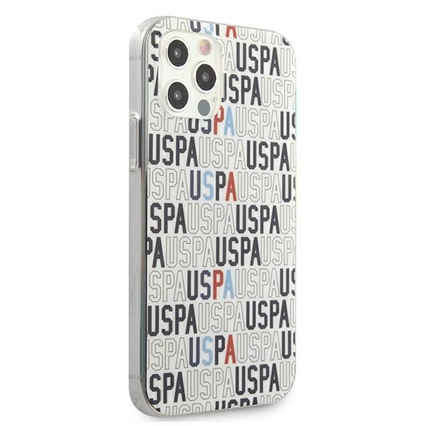 Cover US POLO Apple iPhone 12 Pro Max 6.7 Logo Mania Collection USHCP12LPCUSPA6 Custodia bianca