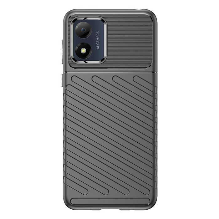 Thunder Case Hülle für Motorola Moto E13 Silikon Armor Case schwarz