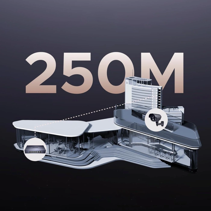 Switch Ugreen 6-Port 1Gbps Ethernet Switch mit PoE - Grau