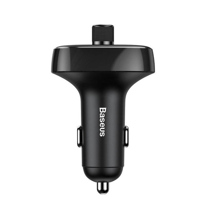 FM transmitter Baseus with Bluetooth USB microSD black