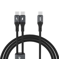 Dudao L3F 2in1 Cable 100W 1.2m 2 x USB-C - Black