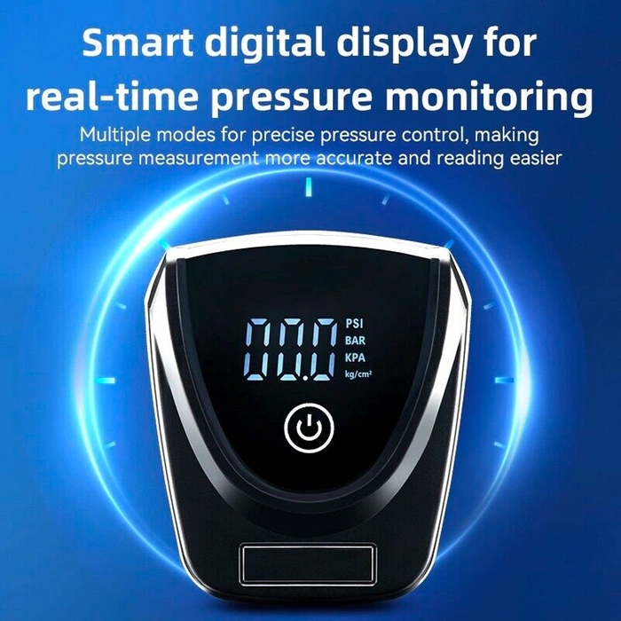 Pompa a pedale Rockbros 42430001001 con display - nera