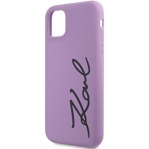 Karl Lagerfeld KLHCN61SKSVGU iPhone 11 / Xr 6.1" violet/mauve durcase Silicone Signature