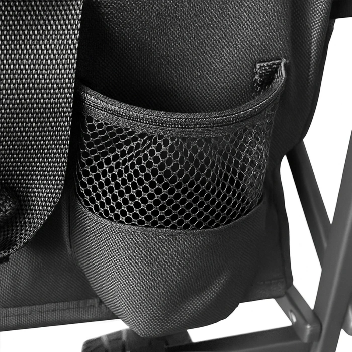 Wózek Wozinsky WZP-100 plażowy, turystyczny, ogrodowy, wytrzymały, szerokie koła, z siatką bezpieczeństwa do 100 kg - czarny