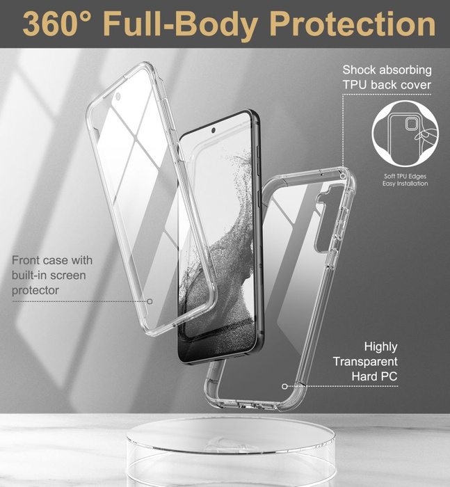 Funda Kevlar Tech-protect Galaxy S23 Plus Clear Case