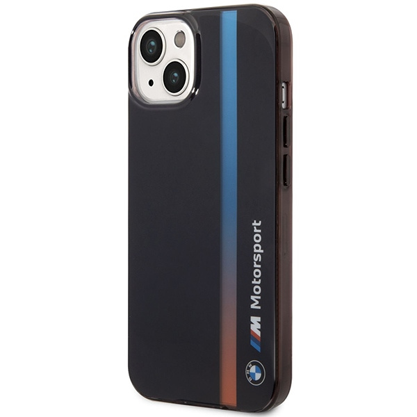 Cover BMW BMHCP14S22HVGV iPhone 14 6,1" nero/nero IML Tricolor Stripe
