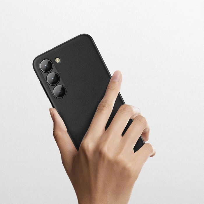 [B WARE] Dux Ducis Grit Hülle für Samsung Galaxy S23 elegante Hülle aus Kunstleder schwarz