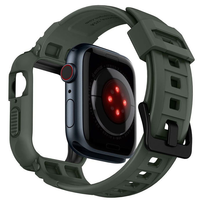 óraszíj SPIGEN Apple Watch 4 / 5 (44mm) Rugged Armor "Pro" Military Green (katonai zöld)