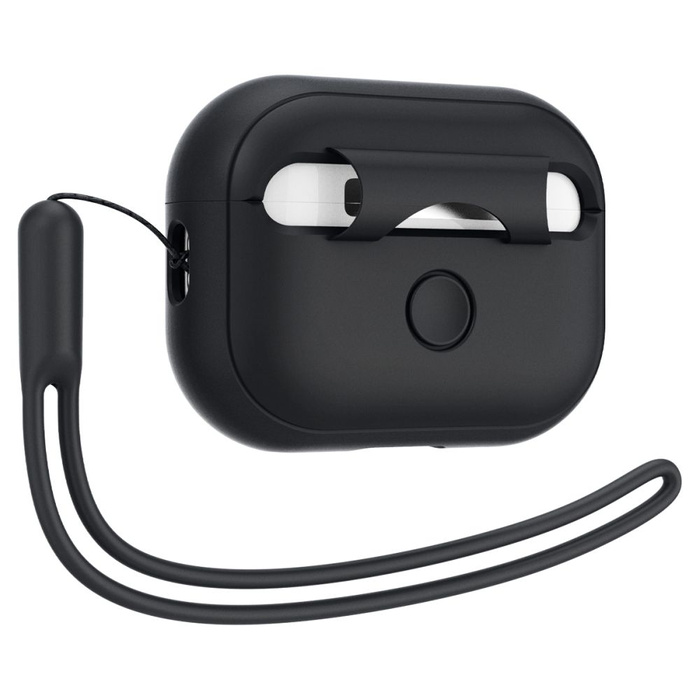 Obal Spigen Silikonový pásek Apple Airpods Pro 1 / 2 Black Case