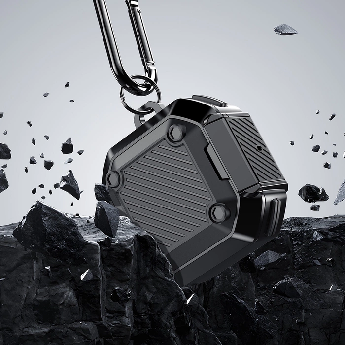 Coque Dux Ducis SECG pour Samsung Galaxy Buds Live / Buds Pro / Buds 2 / Buds 2 Pro - noir