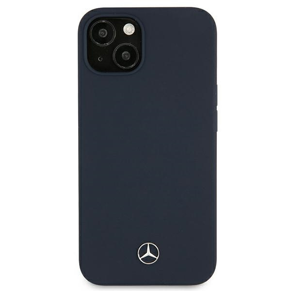 Puzdro MERCEDES Apple iPhone 13 Mini Silicone Line Navy Blue Hardcase