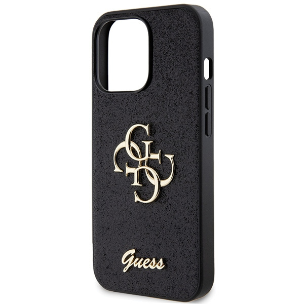 Guess GUHCP13LHG4SGK iPhone 13 Pro / 13 6.1" noir/noircase Glitter Script Big 4G