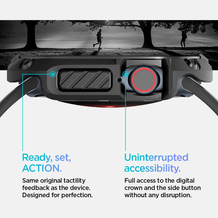 Funda Spigen Tough Armor Apple Watch 10 (46 MM) NEGRO