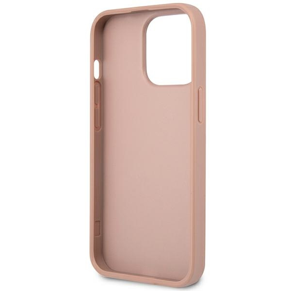 Hülle Guess GUHCP14XPSATLP iPhone 14 Pro Max 6,7" rosa/rosa hartcase SaffianoDreieck Logo