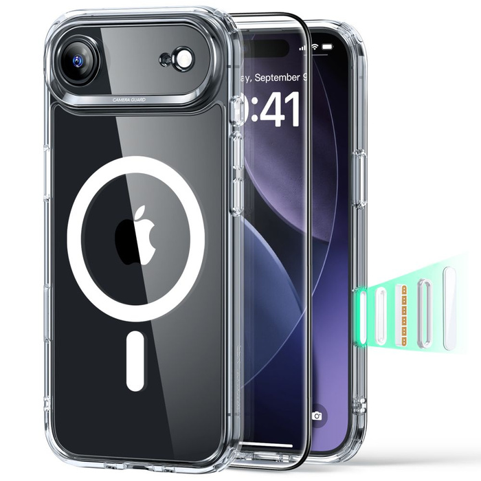 ESR CLASSIC HYBRID MagSafe &amp; GEHÄRTETES GLAS IPhone 17 AIR CLEAR