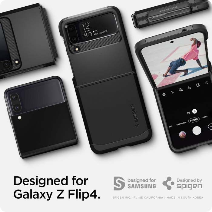 Cover Spigen Tough Armor GALAXY Z FLIP 4 NERO