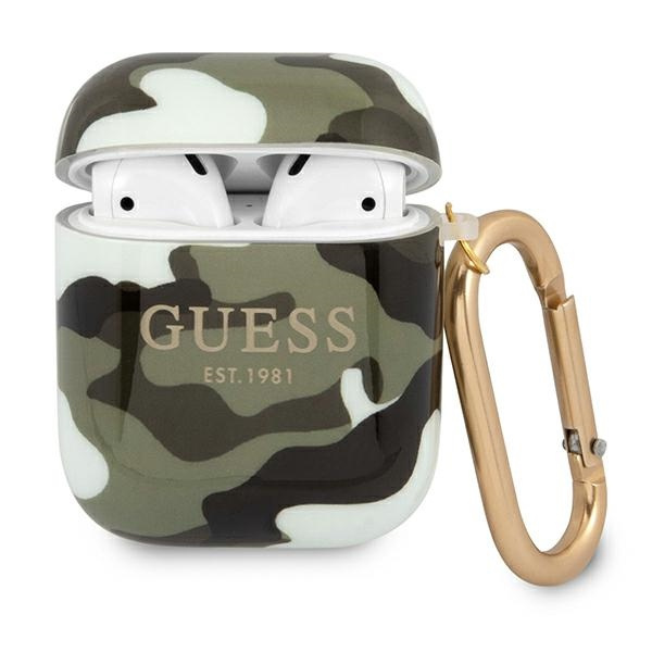 Cover GUESS Apple AirPods Camo Collection Khaki Case