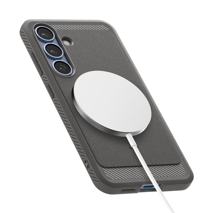 Coque Spigen Rugged Armor Mag MagSafe GALAXY S25 GRIS MARBRE