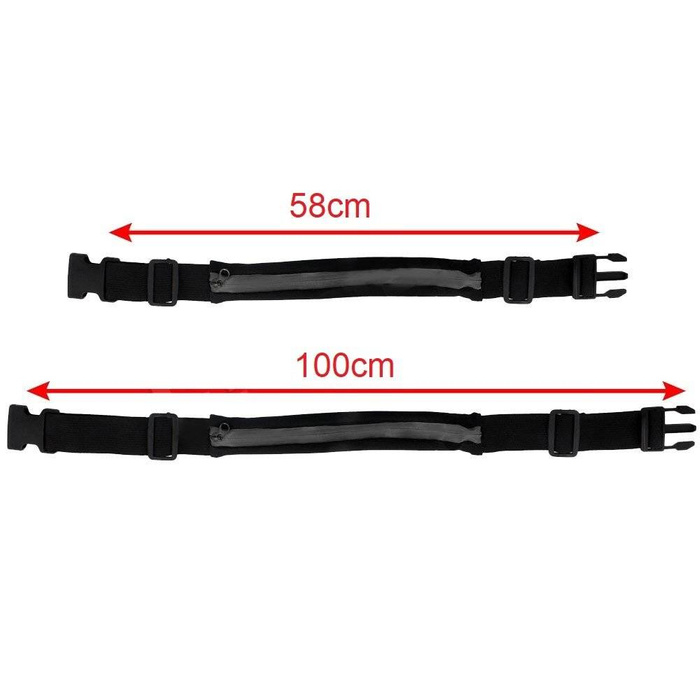 Running belt for waist smartphone black
