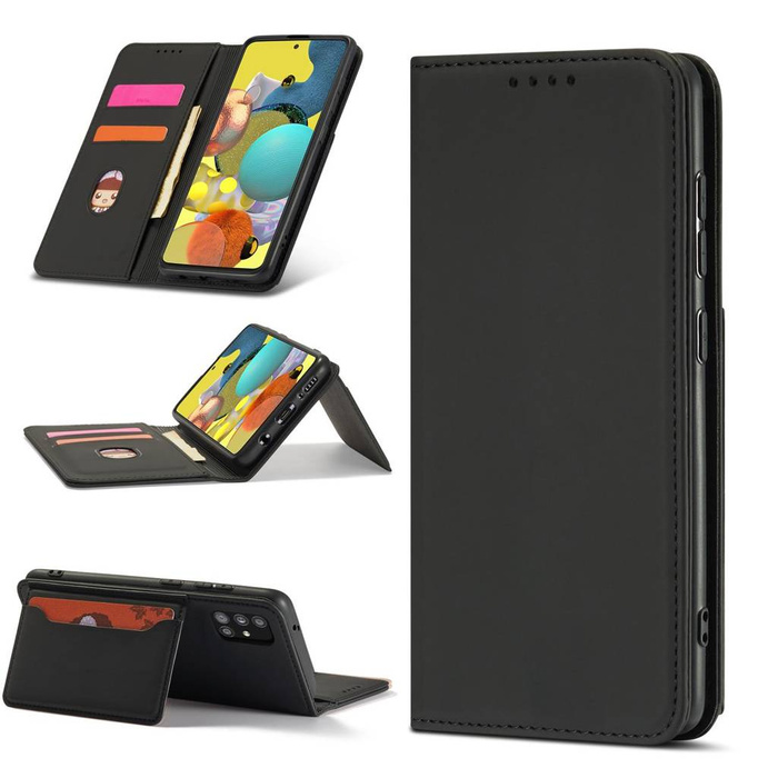 Porta carte magnetiche per Xiaomi Redmi Note 11 Pro Porta carte portafoglio nero