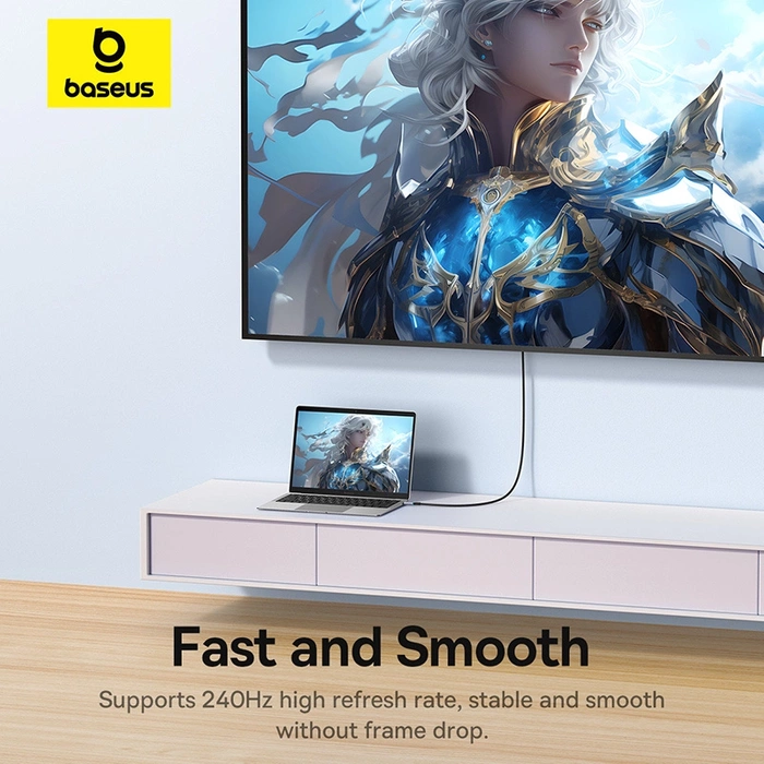 Baseus BS-OH064 Cavo USB-C - HDMI 8K 60Hz 1,5 m - nero