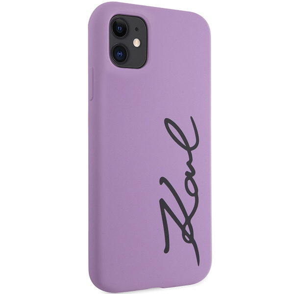 Karl Lagerfeld KLHCN61SKSVGU iPhone 11 / Xr 6.1" violet/mauve durcase Silicone Signature