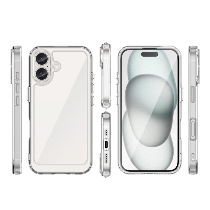 Outer Space Case with Gel Frame for iPhone 16 Plus - Clear