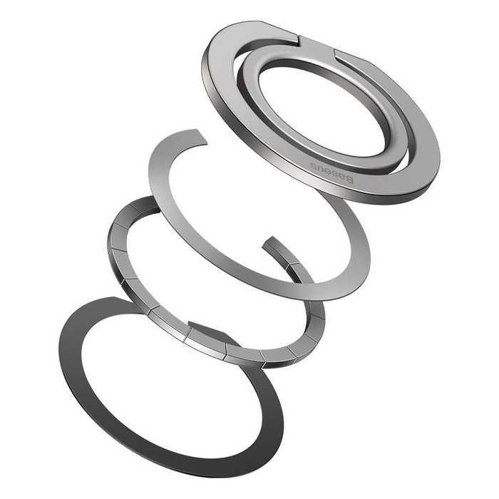 Baseus Halo magnetic ring holder silver phone stand (SUCH000012)