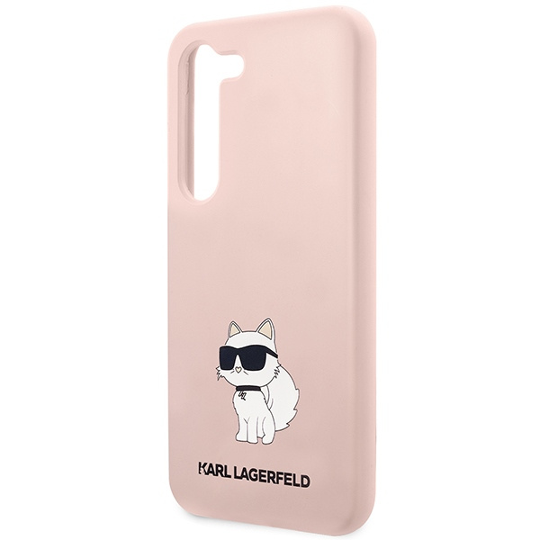 Obal Karl Lagerfeld Silicone Nft Choupette - Obal Samsung Galaxy S23 (růžový) Case