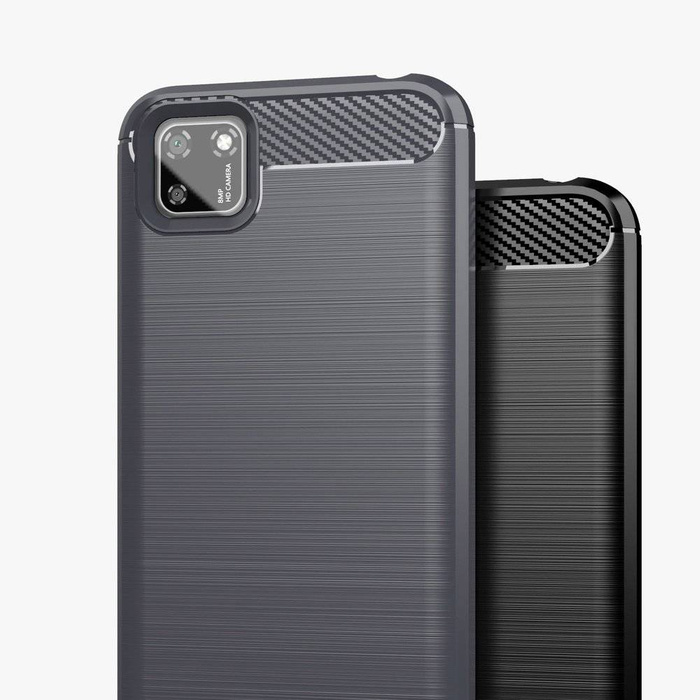 Cover in TPU flessibile Carbon Case per Huawei Y5p nera