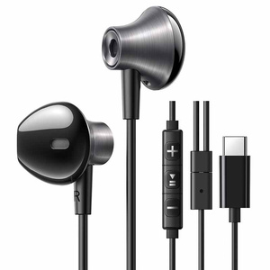 Wired headphones Ugreen USB-C EP106 (black)