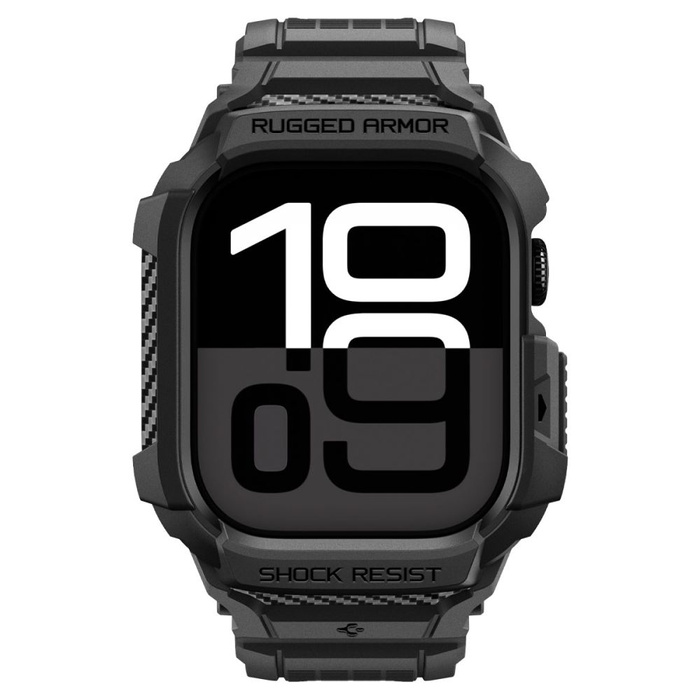 Spigen Rugged Armor "PRO" V2 Apple Watch 10 / 11 (42 MM) MATTE SCHWARZ