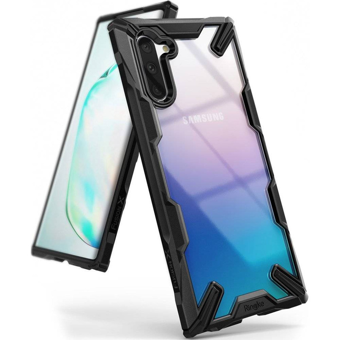 Ringke Fusion X durable PC Case with TPU Bumper for Samsung Galaxy Note 10 black (FUSG0027)