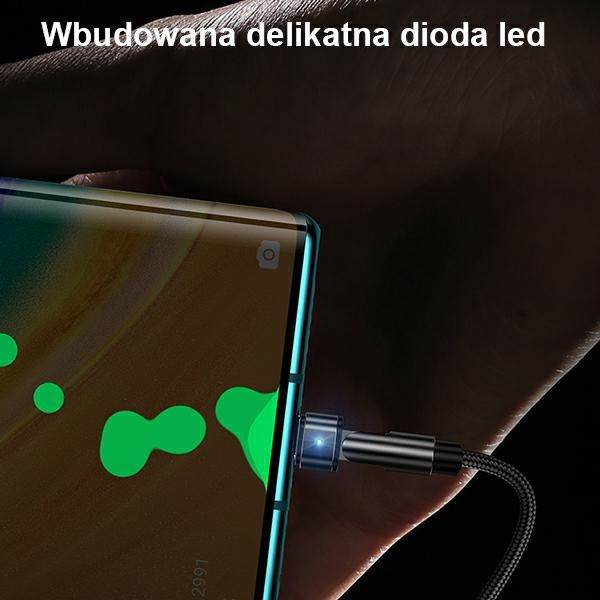 Kábel Opletený USAMS USB-C U60 Rotary 2A 1m Black