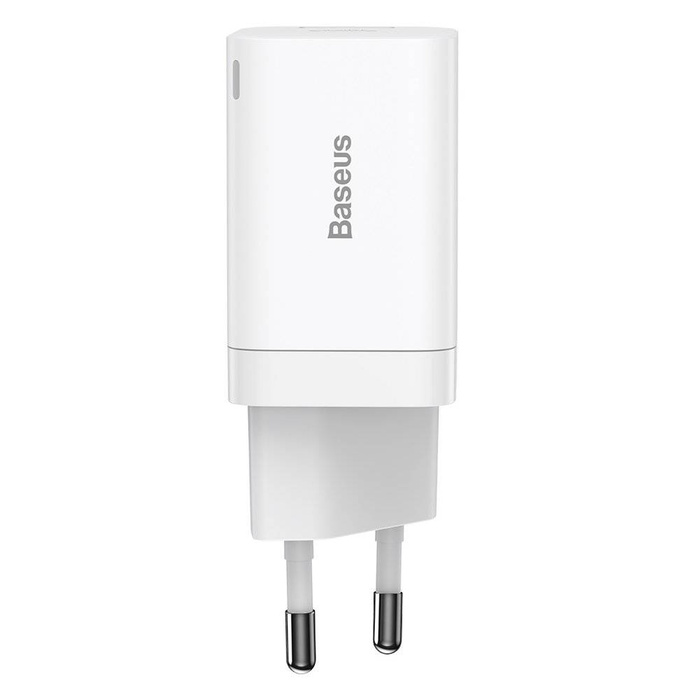 Baseus Super Pro fast wall charger USB / USB Type C 30W Power Delivery Quick Charge white (CCSUPP-E02)