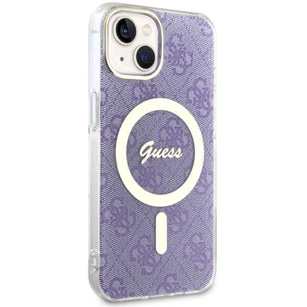 Coque Guess GUHMP14MH4STU iPhone 14 Plus 6.7" violet/mauve durcase 4G MagSafe Case
