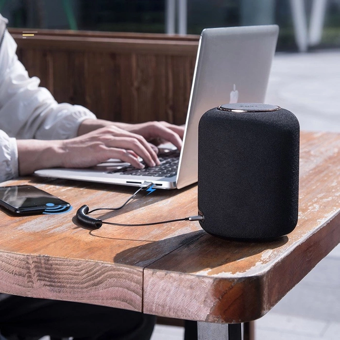 Baseus BA01 Bluetooth 5.0 kabel audio přijímače AUX jack audio adaptér černý (CABA01-01)