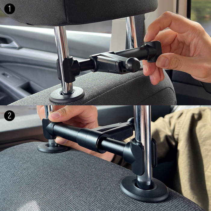 CHZ-08 Wozinsky Car Tablet Holder with cloth hook black