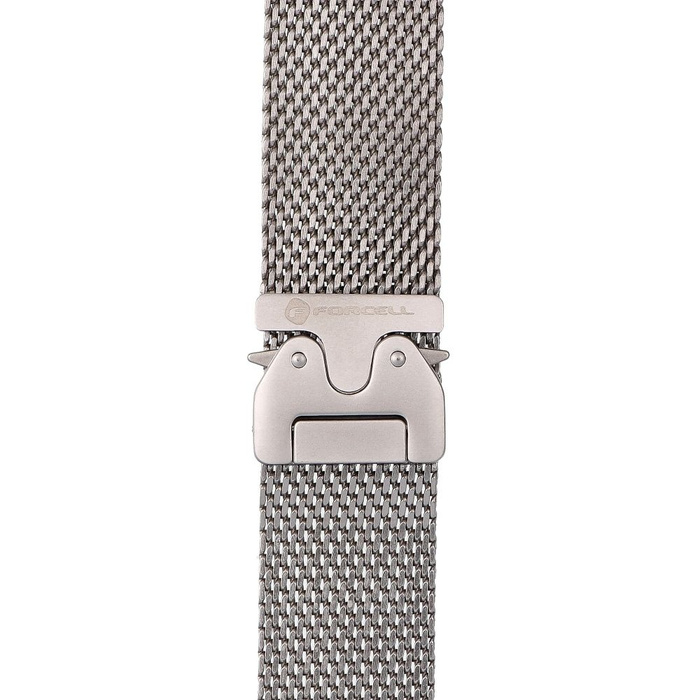 Pasek do Apple Watch Forcell F-Design FA11 zatrzask stal 38 / 40 / 41 mm srebrny