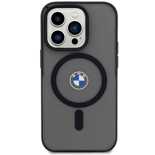 Funda BMW BMHMP15LDSLK iPhone 15 Pro 6.1" negro/negro durocase IML Signature MagSafe Case