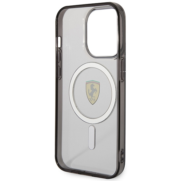 Coque Ferrari FEHMP14LURKT iPhone 14 Pro 6.1" clear/transparent hardcase Outline MagSafe Case