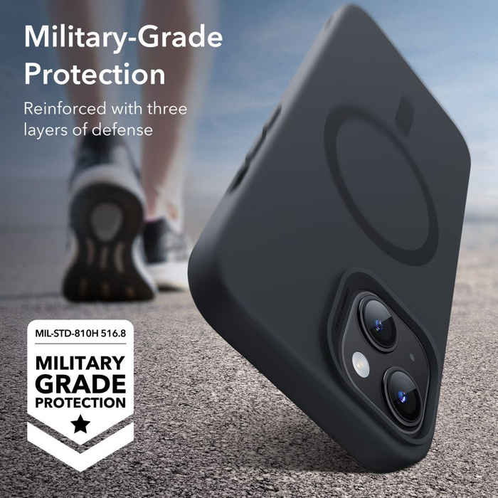 Obal Esr Cloud Halolock MagSafe iPhone 15 Plus Black Case