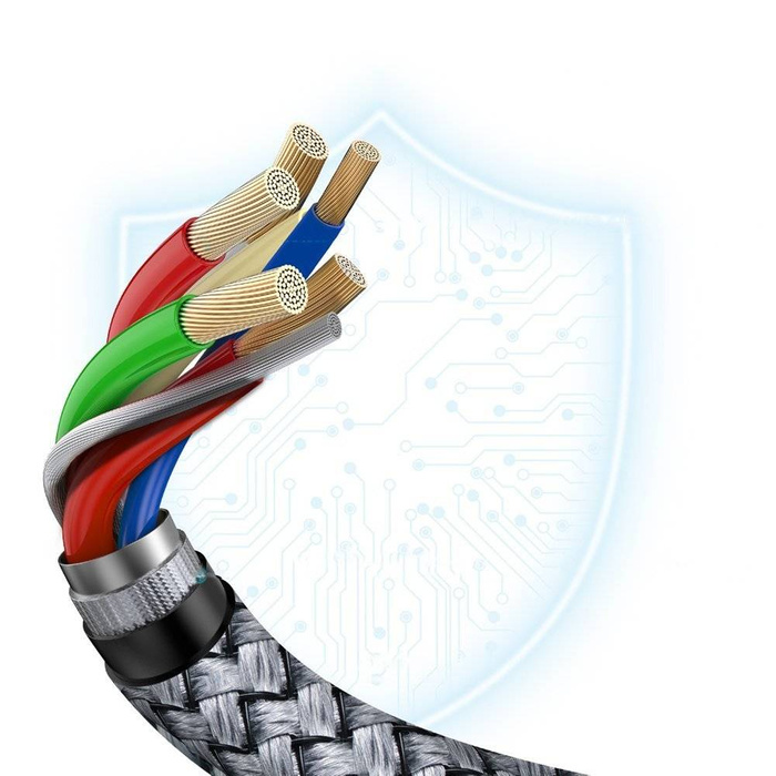 Cable Choetech Cable USB Tipo C - USB Tipo C 5A 100 W Power Delivery 480 Mbps 1,8 m gris (XCC-1002-GY)