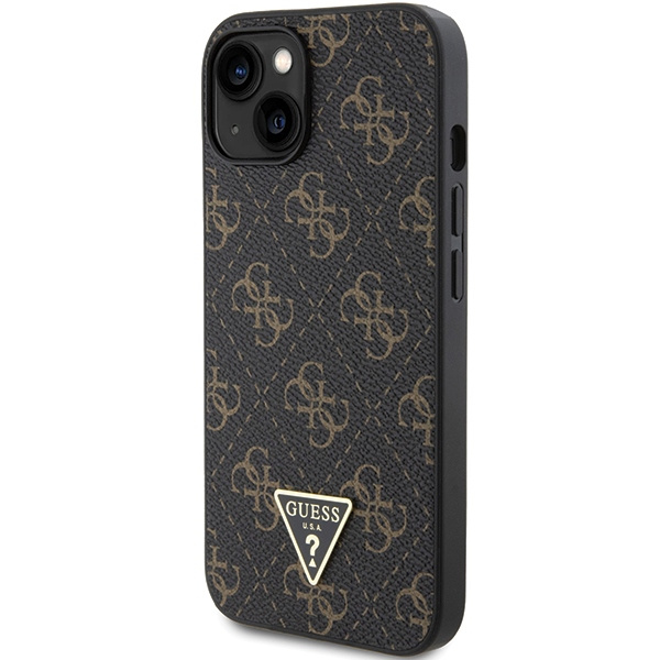 Etui Guess GUHCP15MPG4GPK iPhone 15 Plus / 14 Plus 6.7" czarny/black hardcase 4G Triangle Metal Logo Case